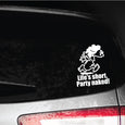 Image of Naked Calvin - Life is Short Mom Decals