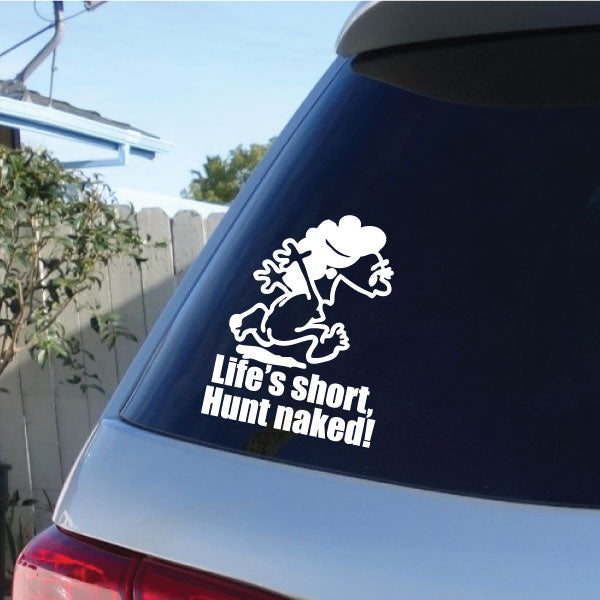 Image of Naked Calvin - Life is Short Mom Decals