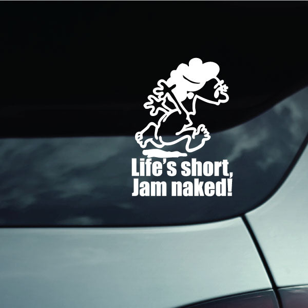 Image of Naked Calvin - Life is Short Mom Decals