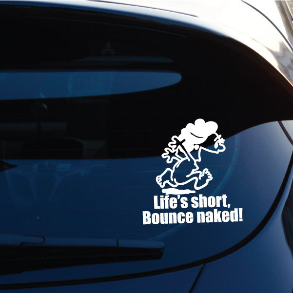 Image of Naked Calvin - Life is Short Mom Decals