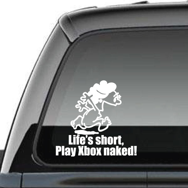 Image of Naked Calvin - Life is Short Mom Decals