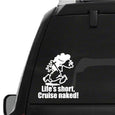 Image of Naked Calvin - Life is Short Mom Decals