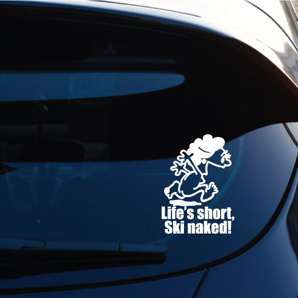 Image of Naked Calvin - Life is Short Mom Decals