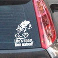 Image of Naked Calvin - Life is Short Mom Decals