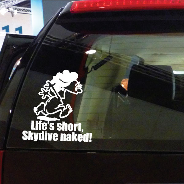 Image of Naked Calvin - Life is Short Mom Decals