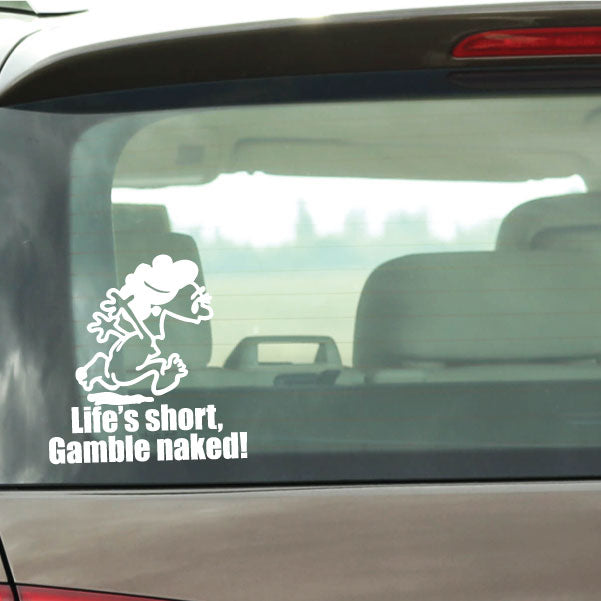 Image of Naked Calvin - Life is Short Mom Decals