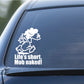 Image of Naked Calvin - Life is Short Mom Decals