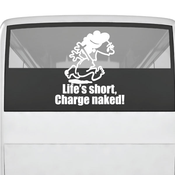 Image of Naked Calvin - Life is Short Mom Decals