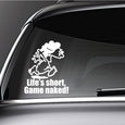 Image of Naked Calvin - Life is Short Mom Decals