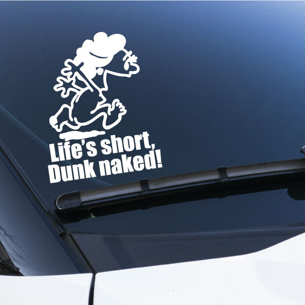 Image of Naked Calvin - Life is Short Mom Decals