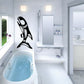 Black native Alaskan whale wall decal with detailed tribal-style design