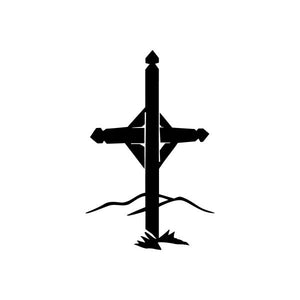 Black tribal arrow spear window vinyl decal sticker