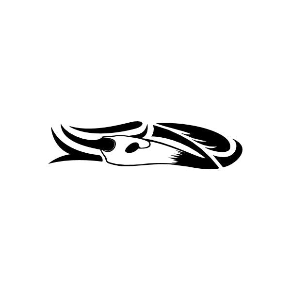 Black tribal spirit animal car window vinyl decal sticker