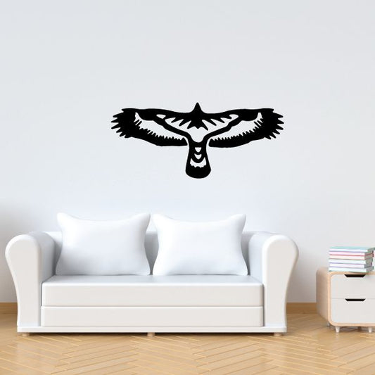 Image of Native Spread Wings Hawk Decal