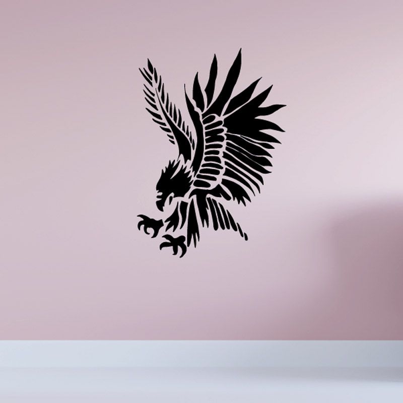 Image of Native Wild Eagle Hunting Decal