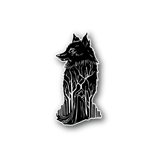 Image of Nature Wolf Sticker