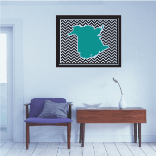 Image of Newbrunswick Canada Chevron Sticker