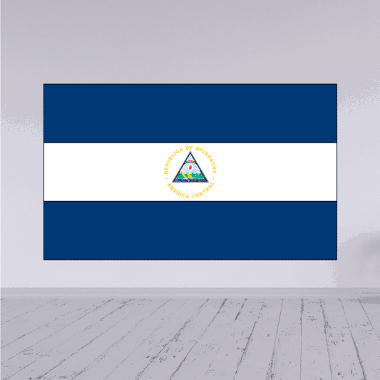 Image of Nicaragua Flag Sticker 01