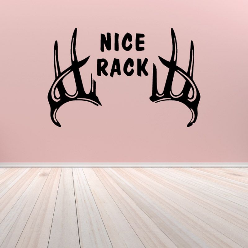 Image of Nice rack Wall Decal - Vinyl Decal - Car Decal - DC0028