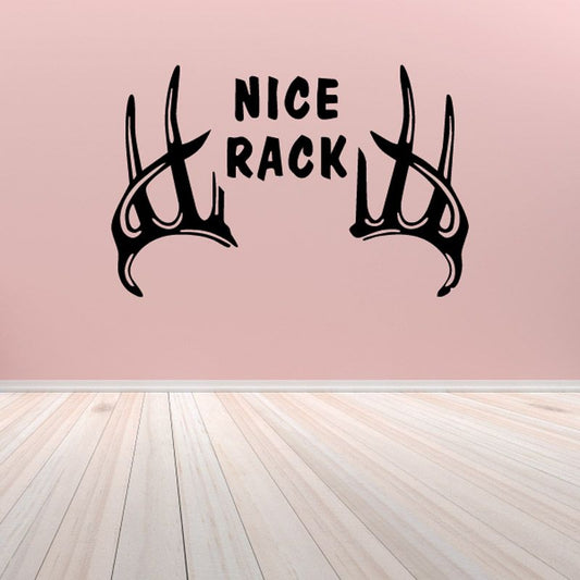 Image of Nice rack Wall Decal - Vinyl Decal - Car Decal - DC0028