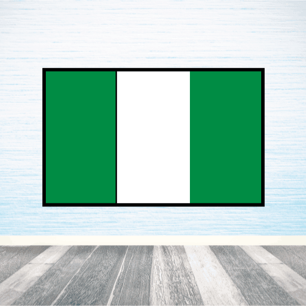 Image of Nigeria Flag Sticker 02