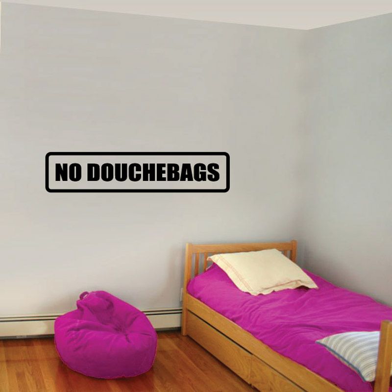 Image of No douche bags Decal