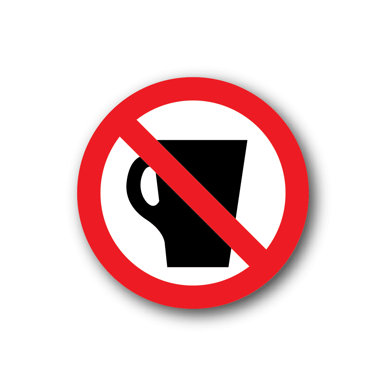 Image of No Drinks Sticker