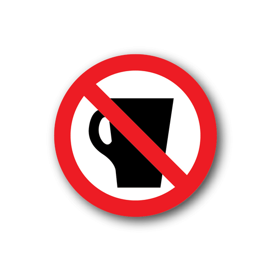 Image of No Drinks Sticker