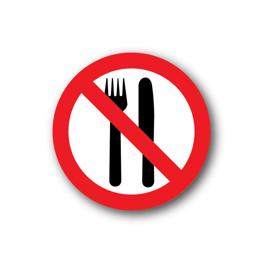 Image of No Eating Sticker