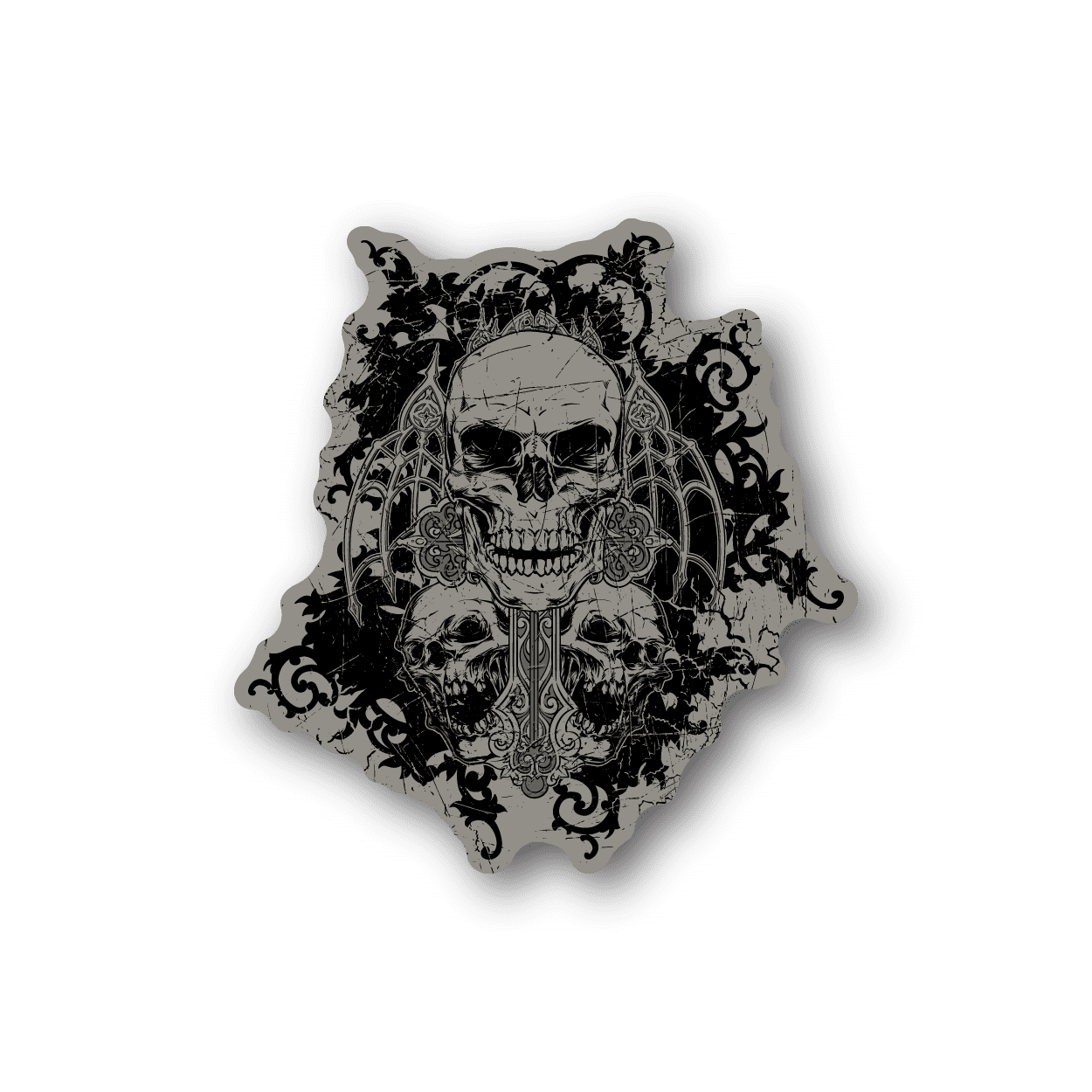 Image of No Faith Skull Sticker