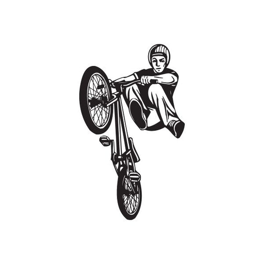 Image of No Foot BMX Rider Decal