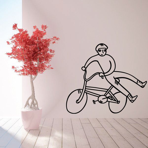 Image of No Footer Bike Rider Decal