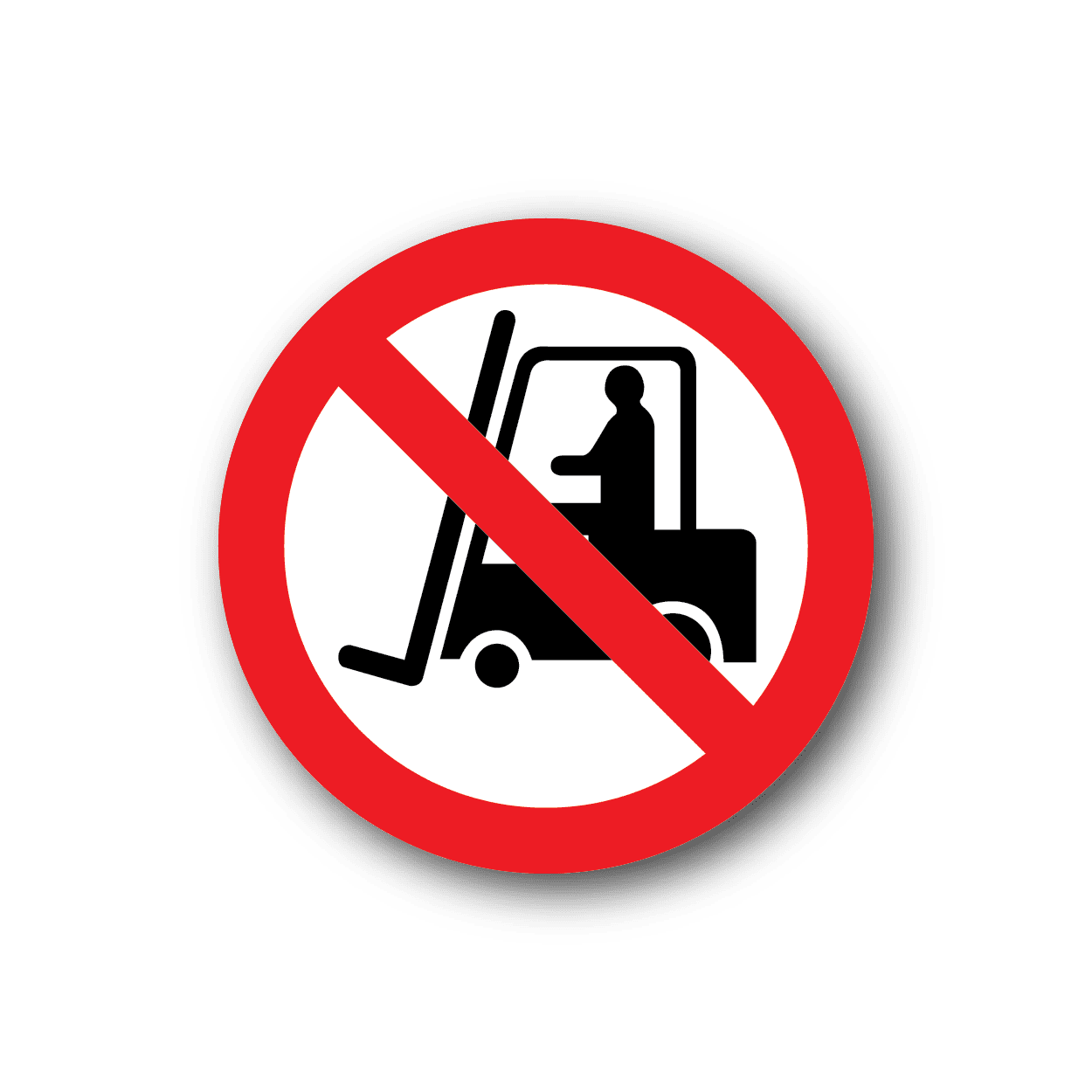 Image of No Fork Lifts Sticker