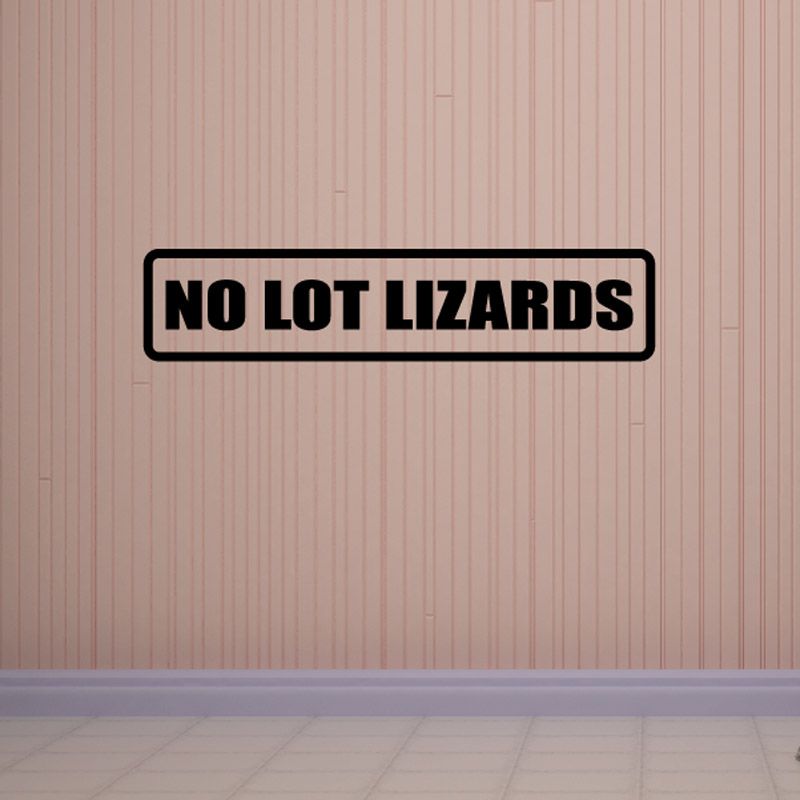 Image of No lot lizards Decal