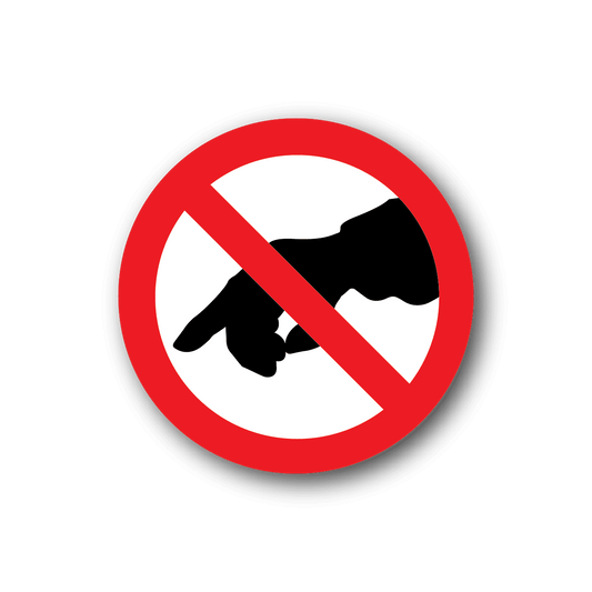 Image of No Pointing Sticker