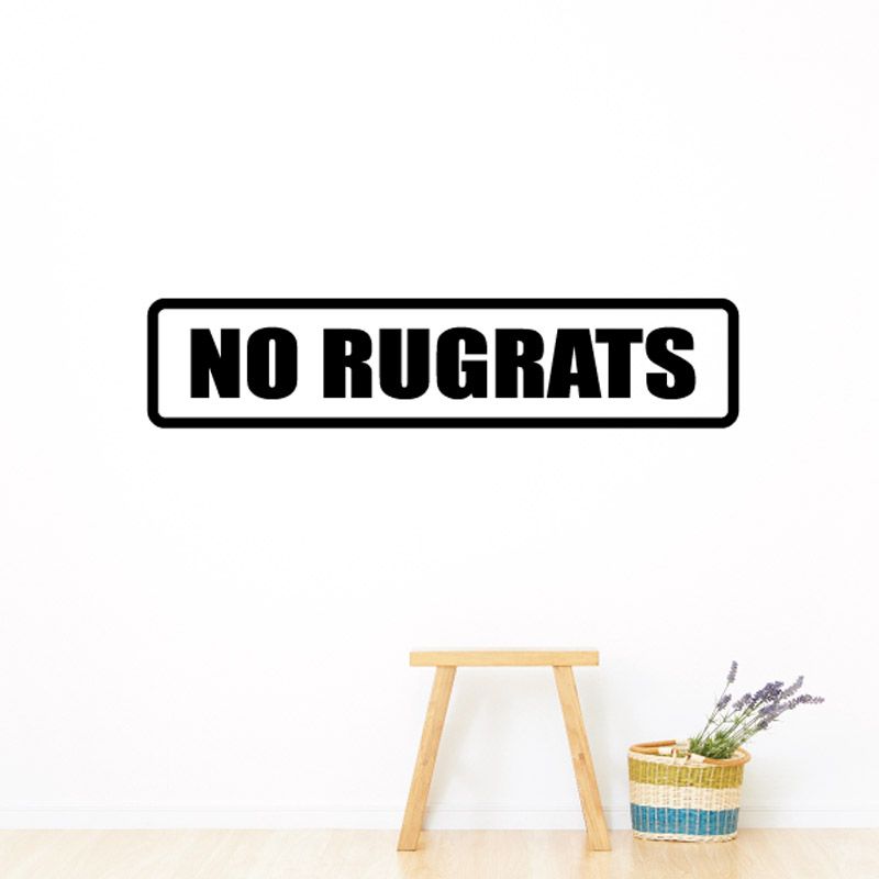 Image of No rugrats Decal