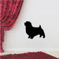 Black Norfolk terrier silhouette decal
