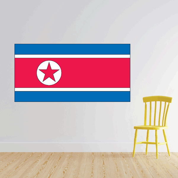 Image of North Korea Flag Sticker