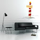 North Pole sign wall decal sticker with striped red-and-white pole and banner