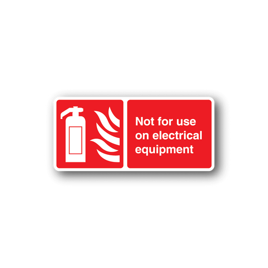 Image of Not For Use On Electrical Equipment Sticker