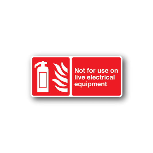 Image of Not For Use On Live Electrical Equipment Sticker