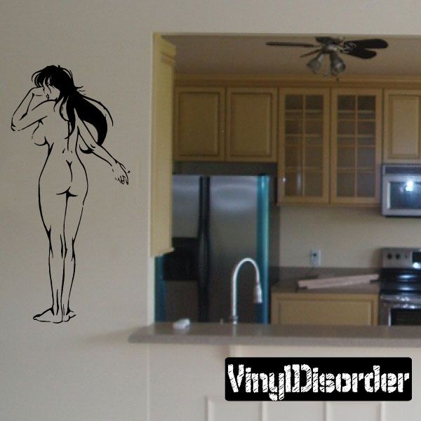 Image of Nude Woman Looking Back Decal