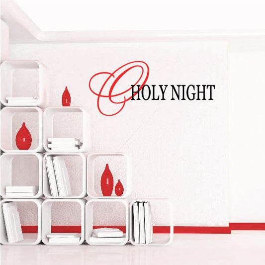 Image of O Holy Night Wall Decal - Vinyl Decal - Car Decal - Vdcolor115