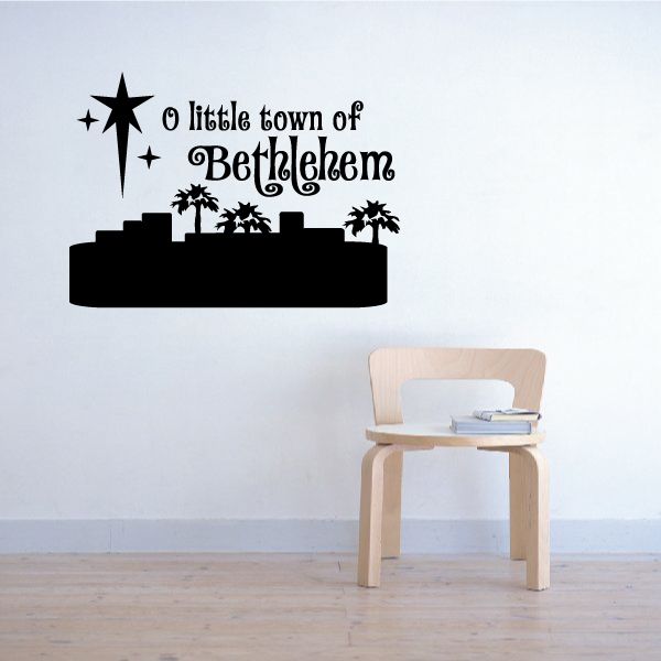 Image of O Little Town of Bethlehem Decal