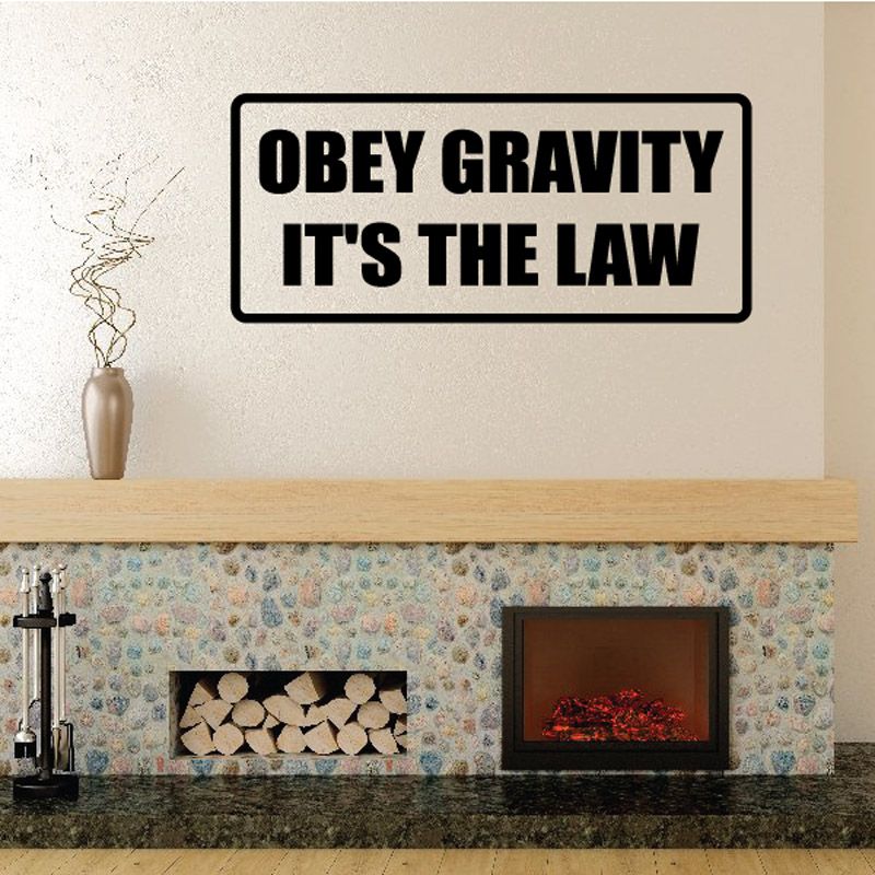 Image of Obey gravity It's the law Decal