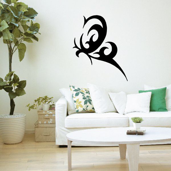 Image of Obscure Tribal Butterfly Decal