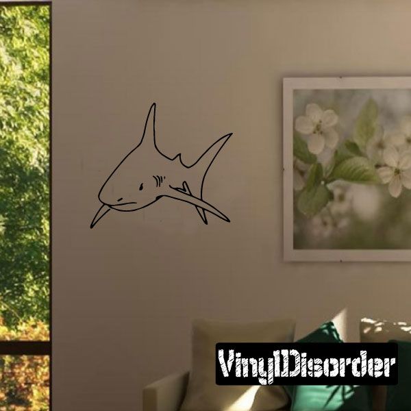 Image of Observing Shark Decal