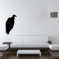 Vulture wall decal with a black silhouetted bird design