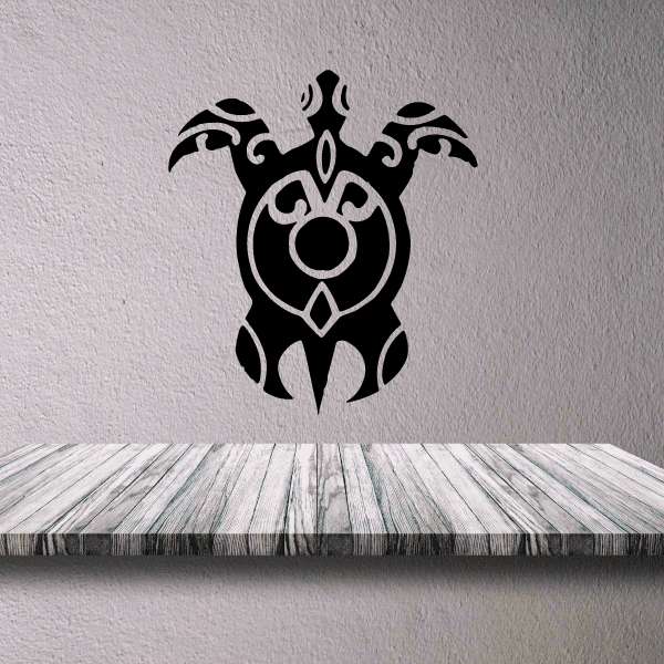 Image of Oceanic Tribal Style Turtle Decal