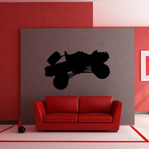 Off road truck wall decal, black pre runner silhouette for indoor wall decor